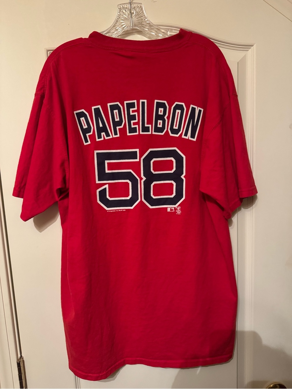 Vintage Y2K 2006 Boston Red Sox Jonathan Papelbon CSA T Shirt Size XL Men